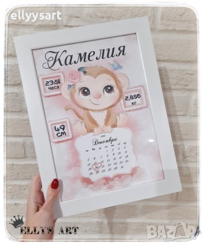 Бебешка визитка в рамка и различни пана, снимка 7 - Други - 43158793