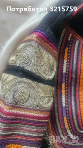 АВТЕНТИЧНА КЮСТЕНДИЛСКА САЯ НОСИЯ ,златна СЪРМА, пафти, снимка 10 - Антикварни и старинни предмети - 50348307