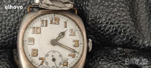 Стар мъжки швейцарски часовник ПСВ, снимка 2 - Антикварни и старинни предмети - 52749936