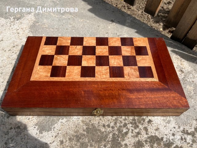 Комплект шах-табла, ръчна изработка за любители и ценители!, снимка 3 - Шах и табла - 40679047