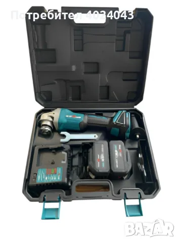 Комплект акумулаторен ъглошлайф 36V 8,0 Ah + 2 батерии и зарядно в куфар, снимка 5 - Други инструменти - 47718545