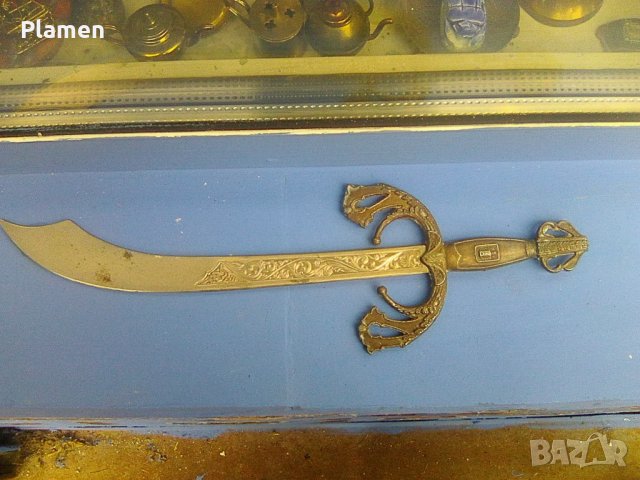 Старинен ятаган меч сувенир от Италия, снимка 1