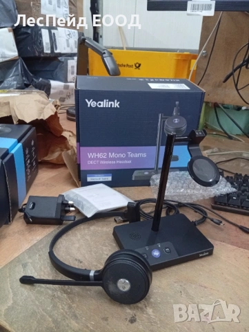 Yealink WH62 DECT Безжични Слушалки MONO TEAMS, снимка 2 - Безжични слушалки - 53509907