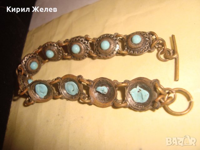 19 век ВЪЗРОЖДЕНСКА ТЮРКОАЗЕНА БРОНЗОВА ПОСРЕБРЕНА ЕТНОГРАФСКА ГРИВНА РЪЧНА ИЗРАБОТКА СТАРА 57151, снимка 13 - Антикварни и старинни предмети - 33216261