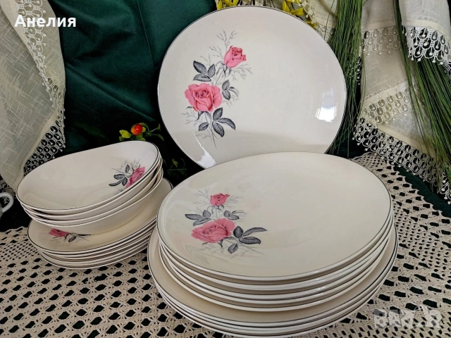 Johnson Bros розови рози, снимка 2 - Чинии - 53041166