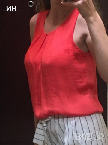 Лятна блуза в цвят Диня, снимка 9 - Потници - 33361864