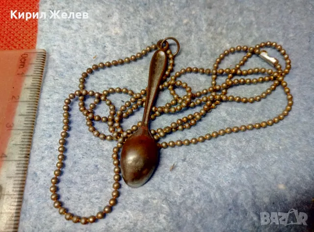 РЕТРО СРЕБРИСТО КОЛИЕ с АРТ ВИСУЛКА ПОСРЕБРЕНА МЕДНА ЛЪЖИЧКА 47434, снимка 5 - Колиета, медальони, синджири - 47336432