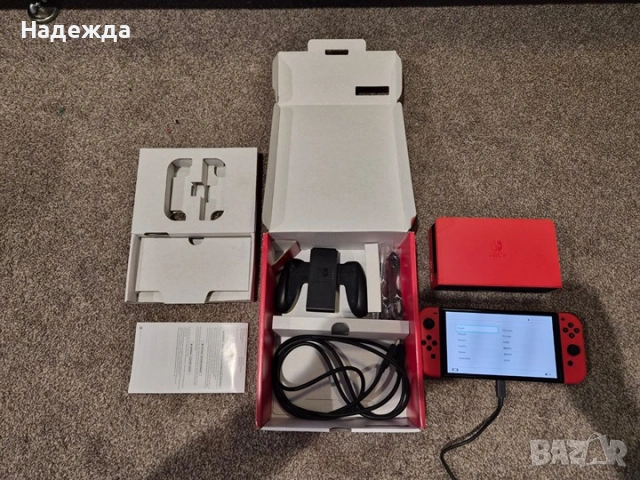 Nintendo Switch OLED-Mario Edition, снимка 2 - Nintendo конзоли - 53165030