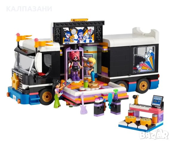 LEGO® Friends 42619 - Бус за турне на поп звезди, снимка 3 - Конструктори - 43849303