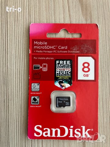 Карта памет SANDISK MICROSDHC CARD 8GB, снимка 1 - Карти памет - 43913784