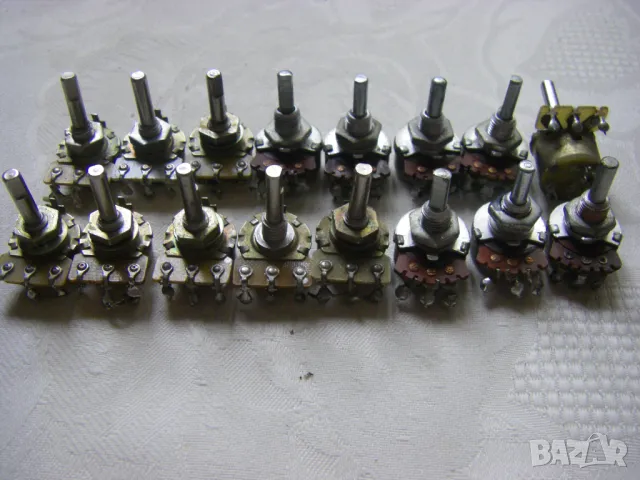 Руски потенциометри СП3-4а/0.25Вт и СП3-4б/0.25Вт, снимка 3 - Друга електроника - 47563804