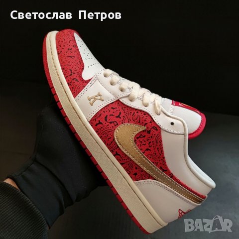 Nike Air Jordan 1 Low Spades SE Найк Обувки Размер 42 , снимка 4 - Маратонки - 37022188