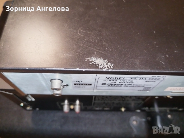 Винтидж CD плейър Hitachi DA-6000 + Pioneer CT-W550R – Made in Japan, снимка 5 - Ресийвъри, усилватели, смесителни пултове - 52877886