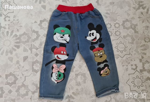Анимирани детски дънки, снимка 2 - Детски панталони и дънки - 35483970
