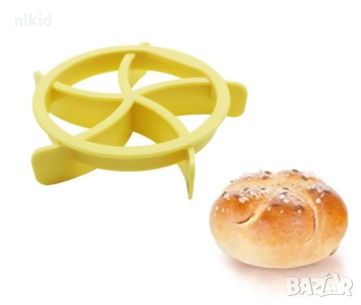 Пластмасова форма резец за направа на хлебчета Земели Земел , снимка 1 - Форми - 33395481