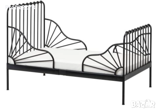 Детско легло с подматрачна рамка, 80x200 см РАЗЛИЧНИ ЦВЕТОВЕ-БЯЛО,ЧЕРНО,РОЗОВО , снимка 3 - Мебели за детската стая - 51318685