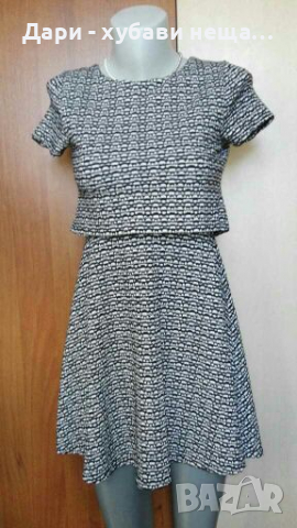 Красива рокля със сребристо🍀❤XXS, XS❤🍀арт.4029