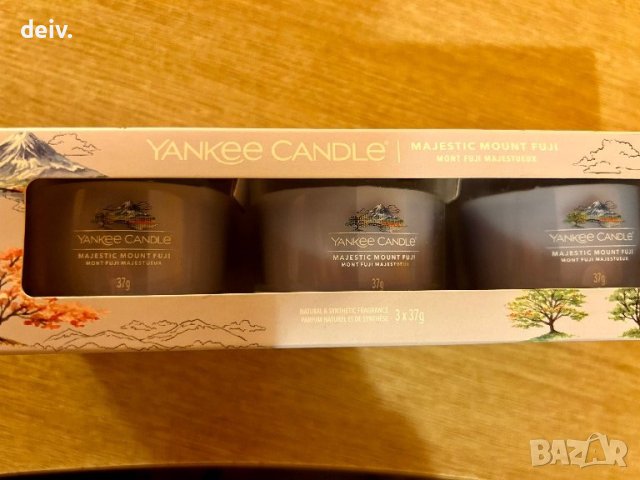 Комплект ароматни свещи Yankee Candles, снимка 2 - Декорация за дома - 43204402