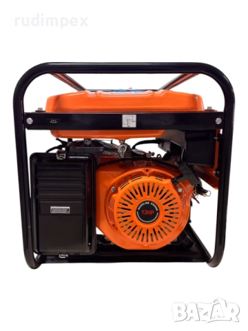 Генератор за ток 5.5 kW, бензинов, монофазен, AVR, електрически стартер, 100% медни намотки, с колел, снимка 3 - Други машини и части - 51967375