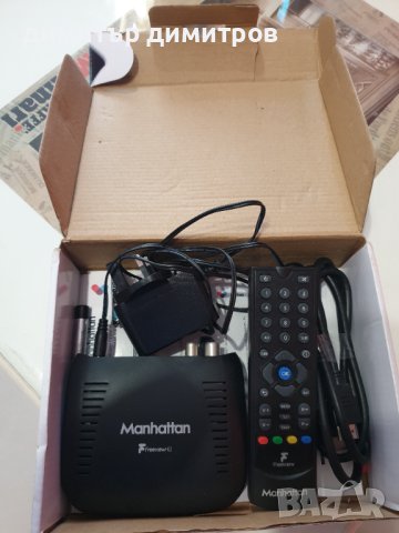 Manhattan  Freeview HD Box, черен-пълен комплект отворен е само за преглед, снимка 2 - Приемници и антени - 40742270