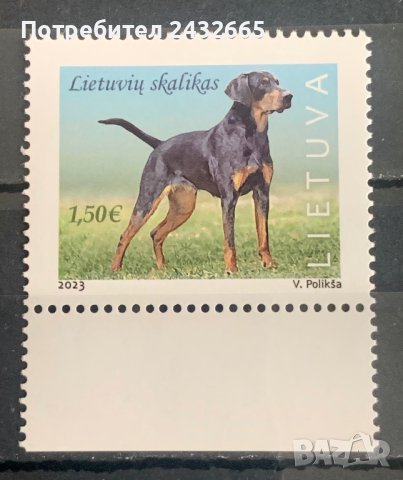 1915. Литва 2023 = “ Фауна. Литовски хрътки  ”, **, MNH