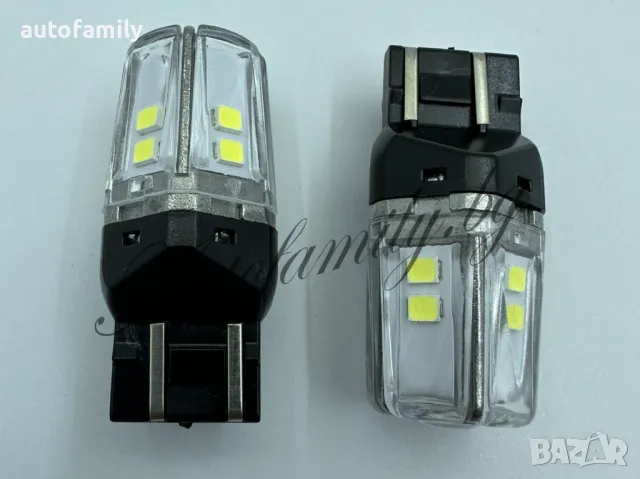 Лед крушки за фарове, габарити и стопове T20 7443 1157 BAY15D 3157 12 smd - D24, снимка 2 - Аксесоари и консумативи - 48700010