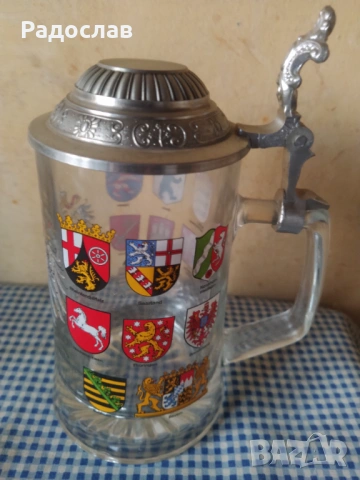 германска халба за бира , снимка 3 - Чаши - 53344991