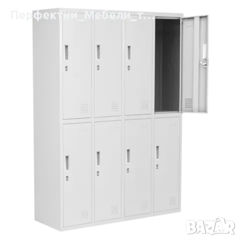 Метални гардеробчета за училище,занималня,детски център,учебен център,завод,фитнес-8 и 9 врати, снимка 2 - Шкафове и рафтове - 47364439