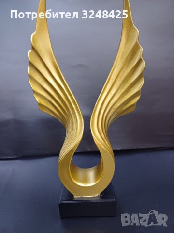 Статуетка Златни крила от висококачествен полирезин, снимка 5 - Статуетки - 43212838