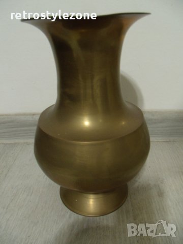№ 6211 стара метална / месингова ваза   , снимка 2 - Други ценни предмети - 36674681