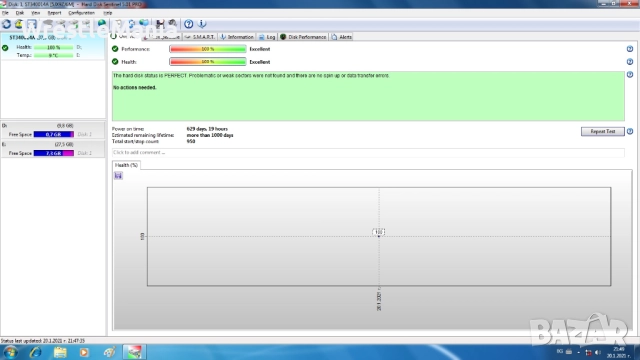 14 броя Тествани и Работещи Хард Дискове ATA 160GB/80GB/40GB/30GB, снимка 16 - Твърди дискове - 51705564
