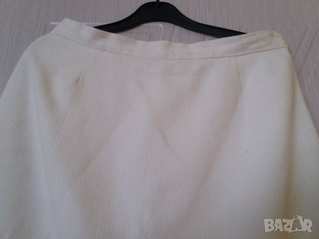 Бял дамски костюм от шантунг, снимка 5 - Костюми - 33345978
