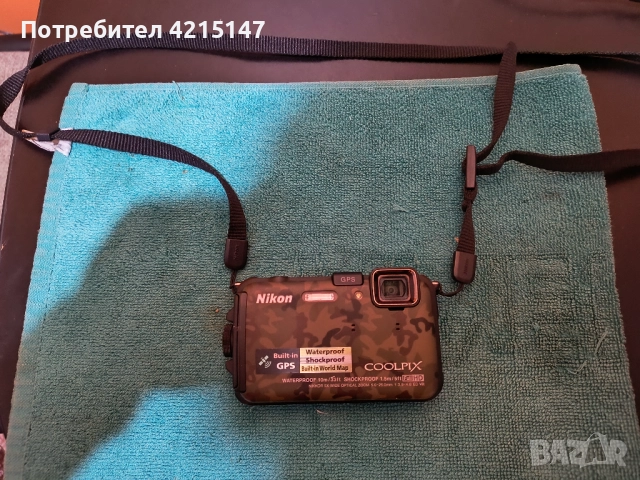 Nikon Coolpix AW100-Дигитална камера (Фотоапарат) 16MP Водоустойчив, удароустойчив, снимка 2 - Камери - 52850284