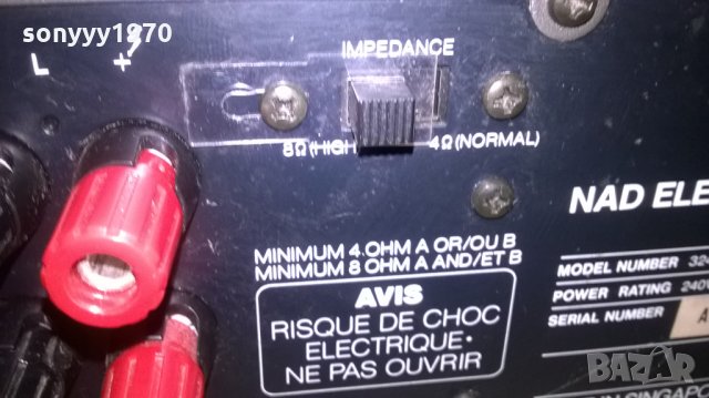 *NAD STEREO AMPLI-ВНОС АНГЛИЯ, снимка 14 - Ресийвъри, усилватели, смесителни пултове - 27375791