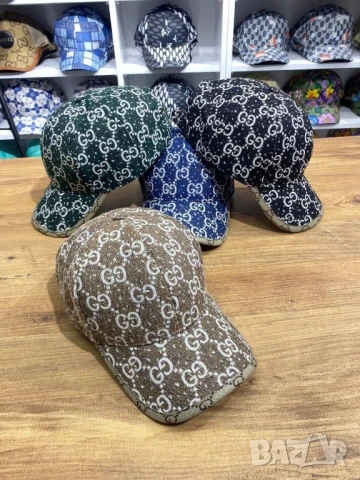 шапки с козирка gucci burberry louis vuitton , снимка 17 - Шапки - 51004313
