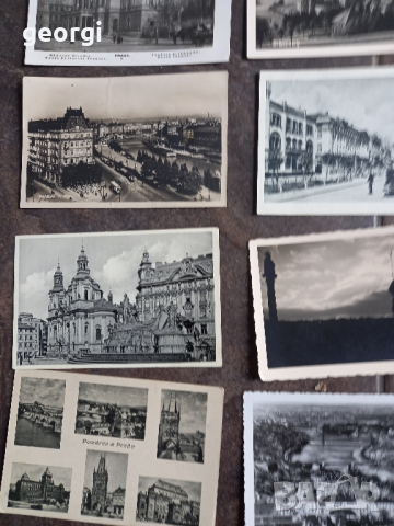стари черно-бели пощенски картички Прага, снимка 4 - Колекции - 44925028