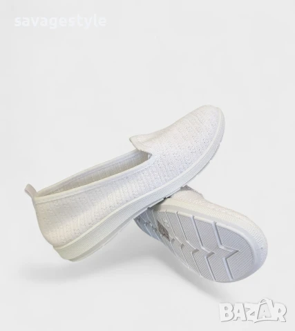 Дамски летни обувки в бяло 