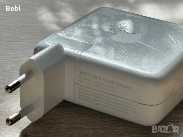  Apple Macbook Power Adapter Charger (A1947) - 61W - USB-C, снимка 8 - Оригинални зарядни - 52401797