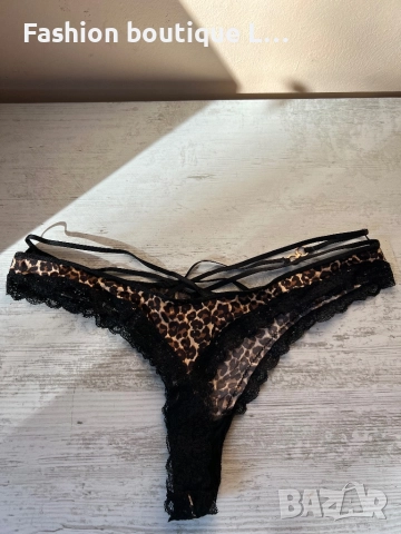 Тигрови прашки с ленти и златни детайли М размер 🐅 , снимка 5 - Бельо - 52402406