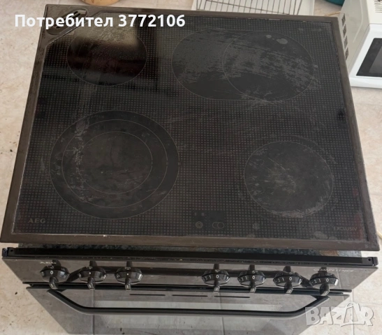Печка за вграждане с керамични котлони AEG Competence, снимка 2 - Печки, фурни - 53580218