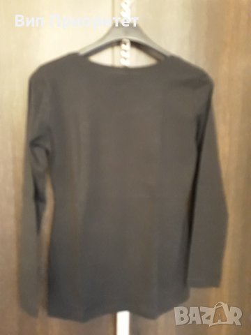 Чисто нова черна блуза дълъг ръкав, с етикета , изчистена , памук+еластан , различни рри, гарваново , снимка 8 - Тениски - 37456693