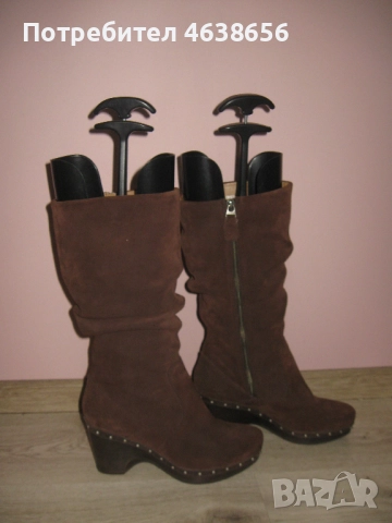 Fossil оригинални велурени дамски ботуши, снимка 2 - Дамски ботуши - 52499814