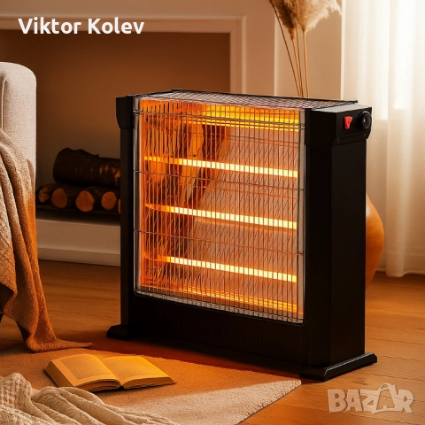 Кварцова печка LUXELL KS-2760, 2200W, 4 тръби