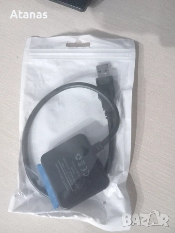 USB 3.0 към SATA адаптер, за 2.5"/3,5" дискове SATA III/SSD/HDD