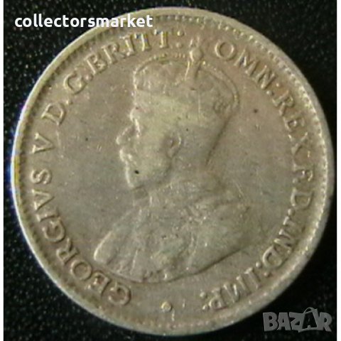3 пенса 1921, Австралия, снимка 2 - Нумизматика и бонистика - 38711836