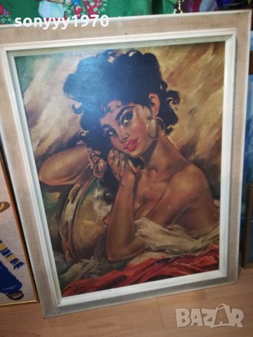 КРАСИВА КАРТИНА ОТ ГЕРМАНИЯ 2111211921, снимка 3 - Антикварни и старинни предмети - 34881535