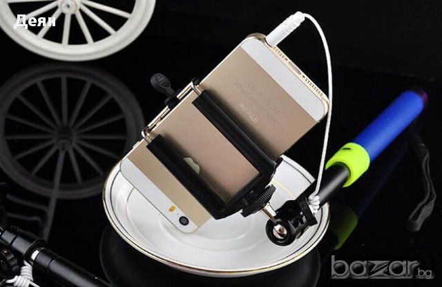 Селфи стик с кабел и бутон за снимане, снимка 7 - Калъфи, кейсове - 28460778