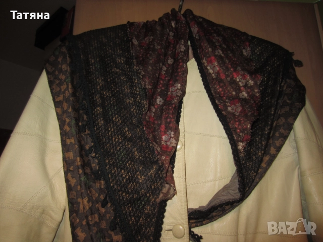  Кожено яке  Дамско  ИТАЛИЯ, снимка 10 - Якета - 28672618