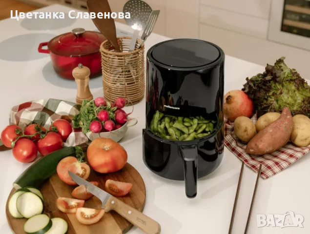 Mellerware Фритюрник с горещ въздух 2л, снимка 3 - Фритюрници - 48499796