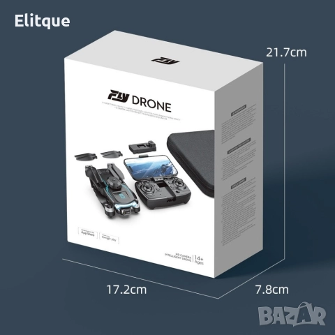 Сгъваем дрон с 8k HD Двойна камера 360 ° на заснемане "Дрон S169 с 4К двойна камера, снимка 5 - IP камери - 52895230